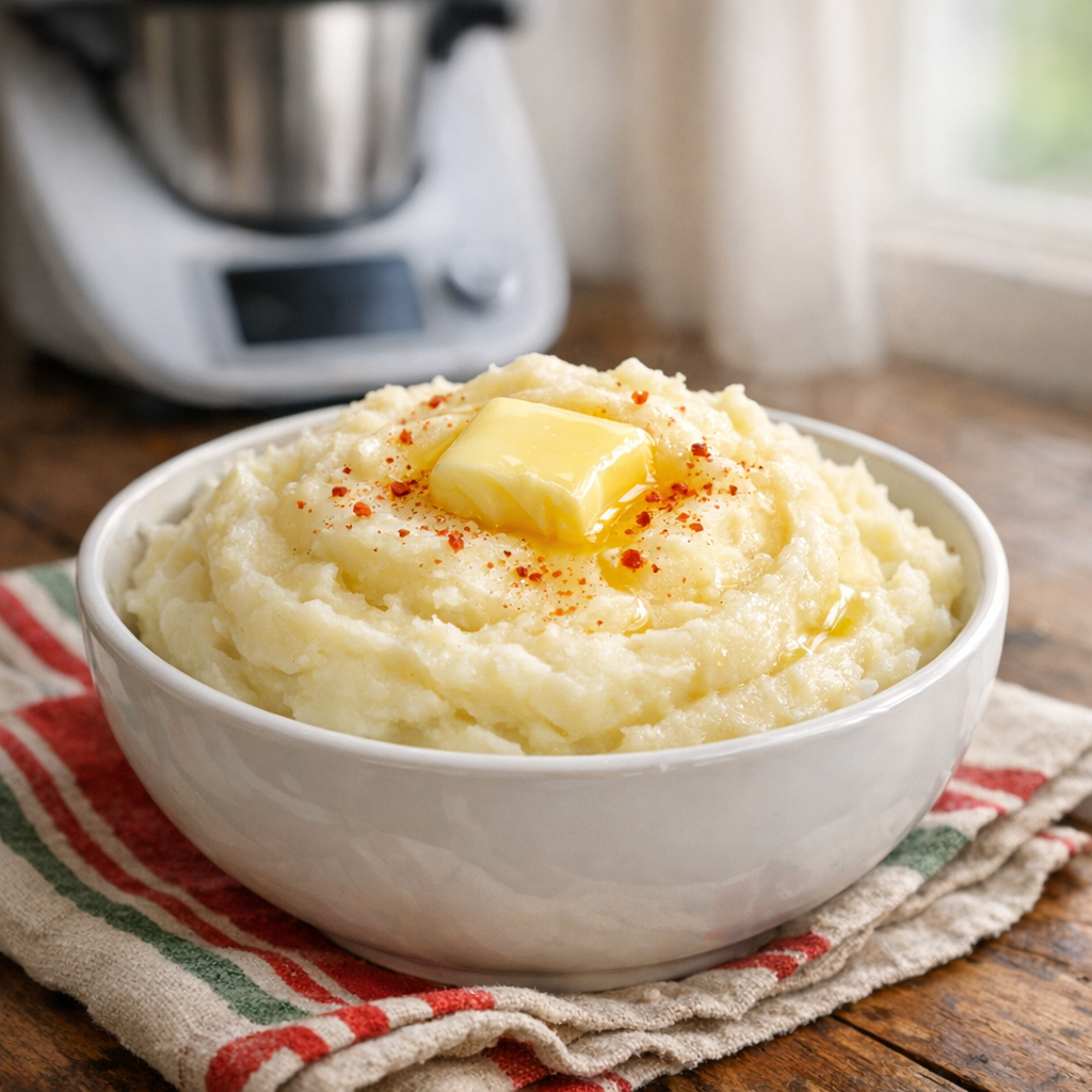 La Purée Mr Cuisine réussit ainsi : onctueuse, sans texture collante