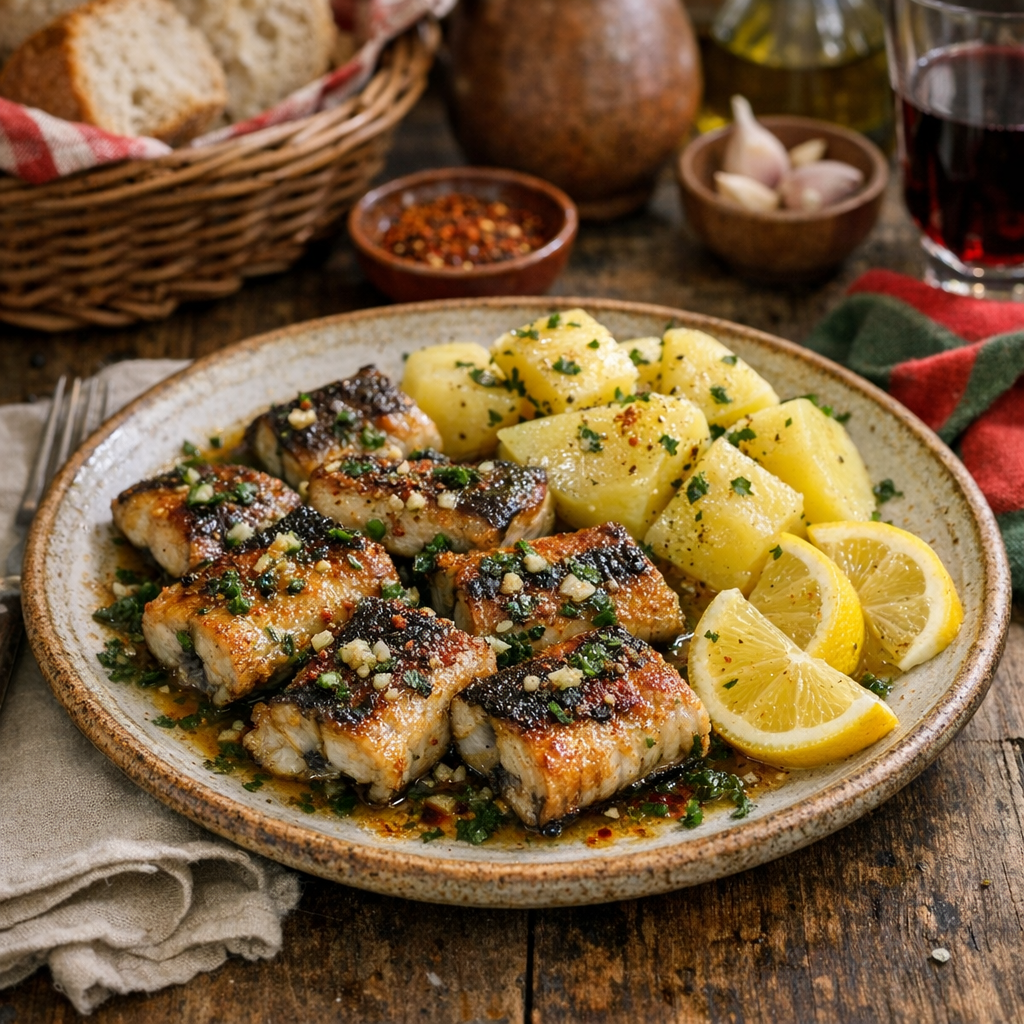 La Recette d’Anguilles en persillade qui sent le Pays basque