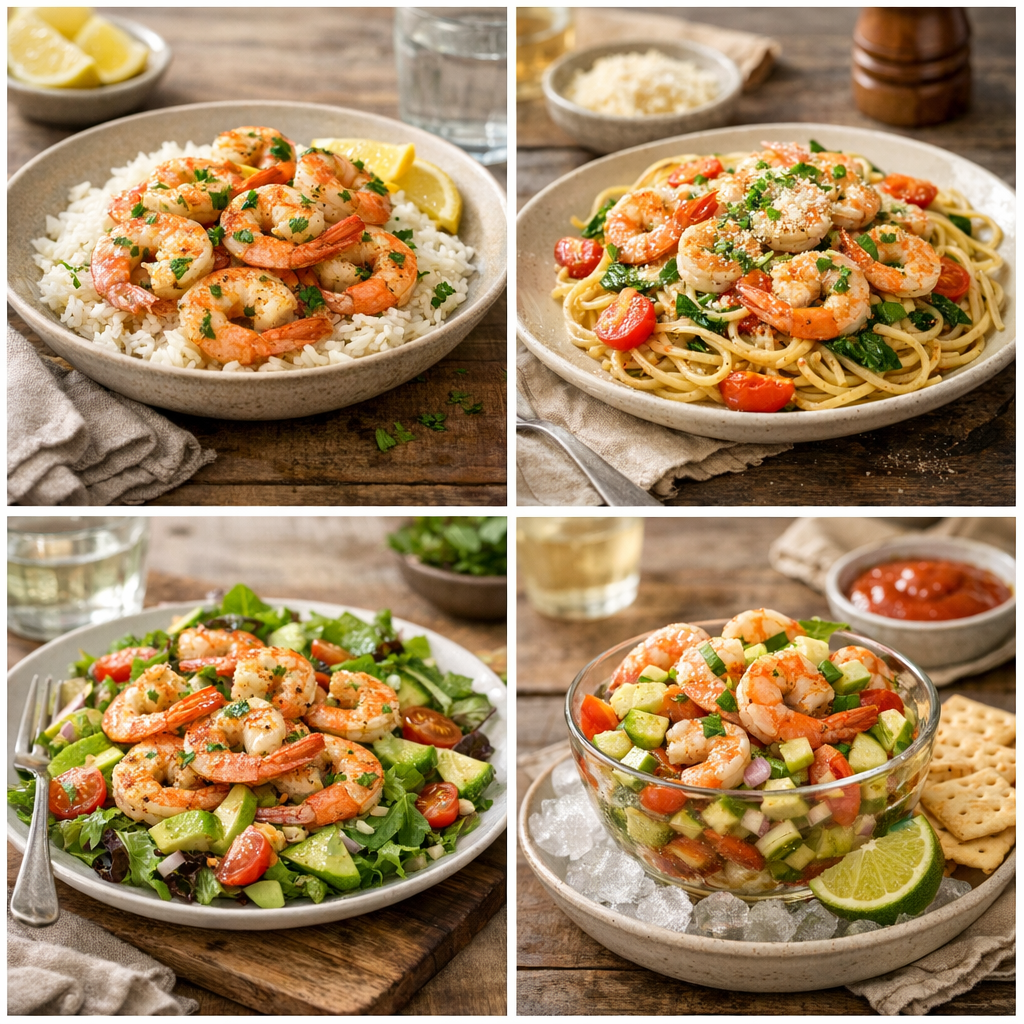 Que servir avec des crevettes : riz, pâtes, salade ou version froide