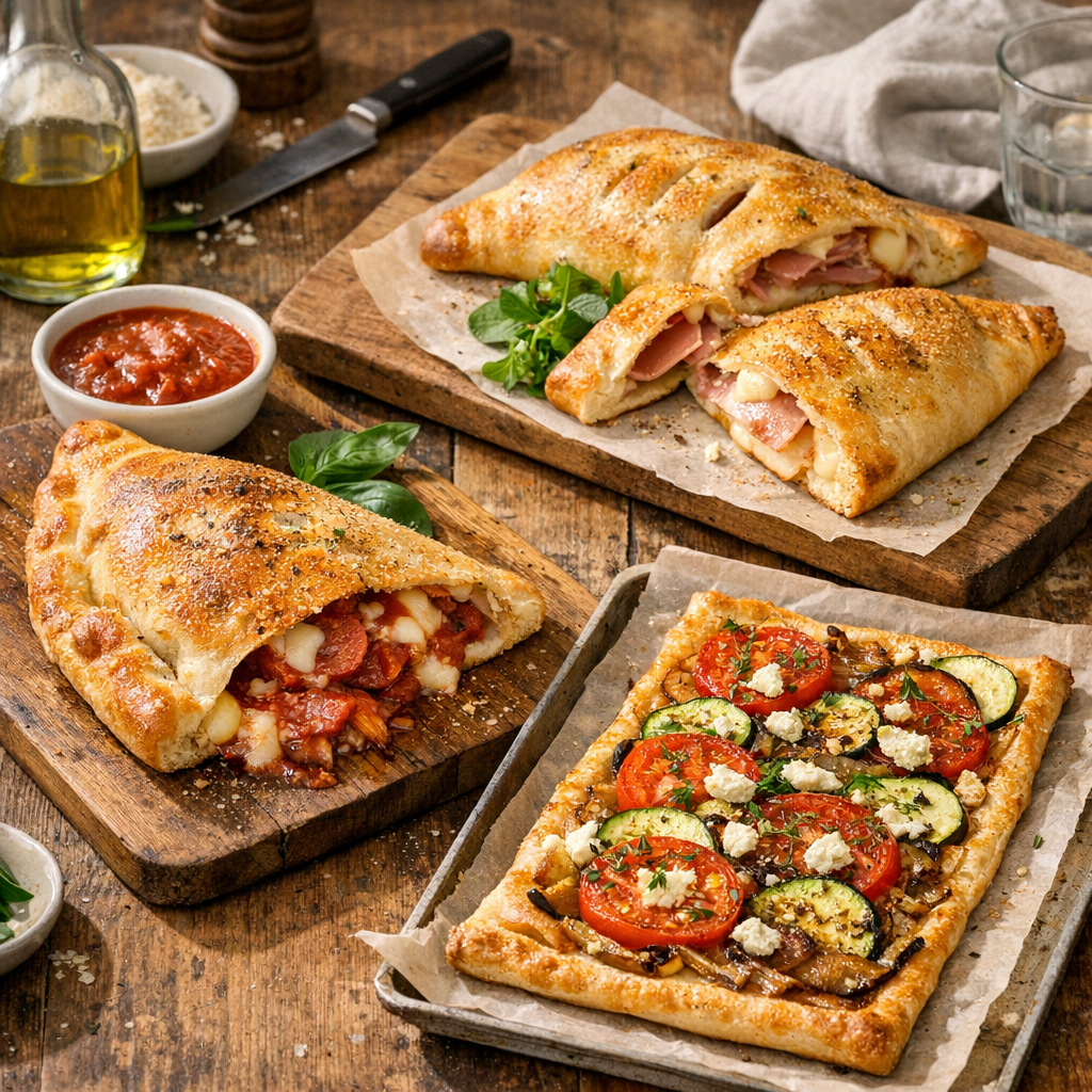 Calzone, chausson et tarte fine&nbsp;: les idées repas avec une pâte rectangulaire