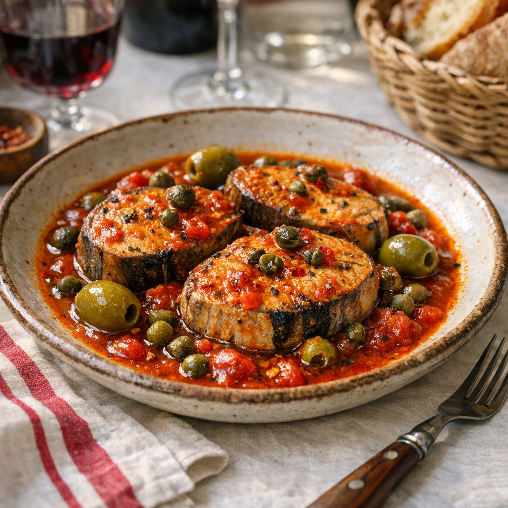 La Recette de Bonite à la sicilienne reste moelleuse