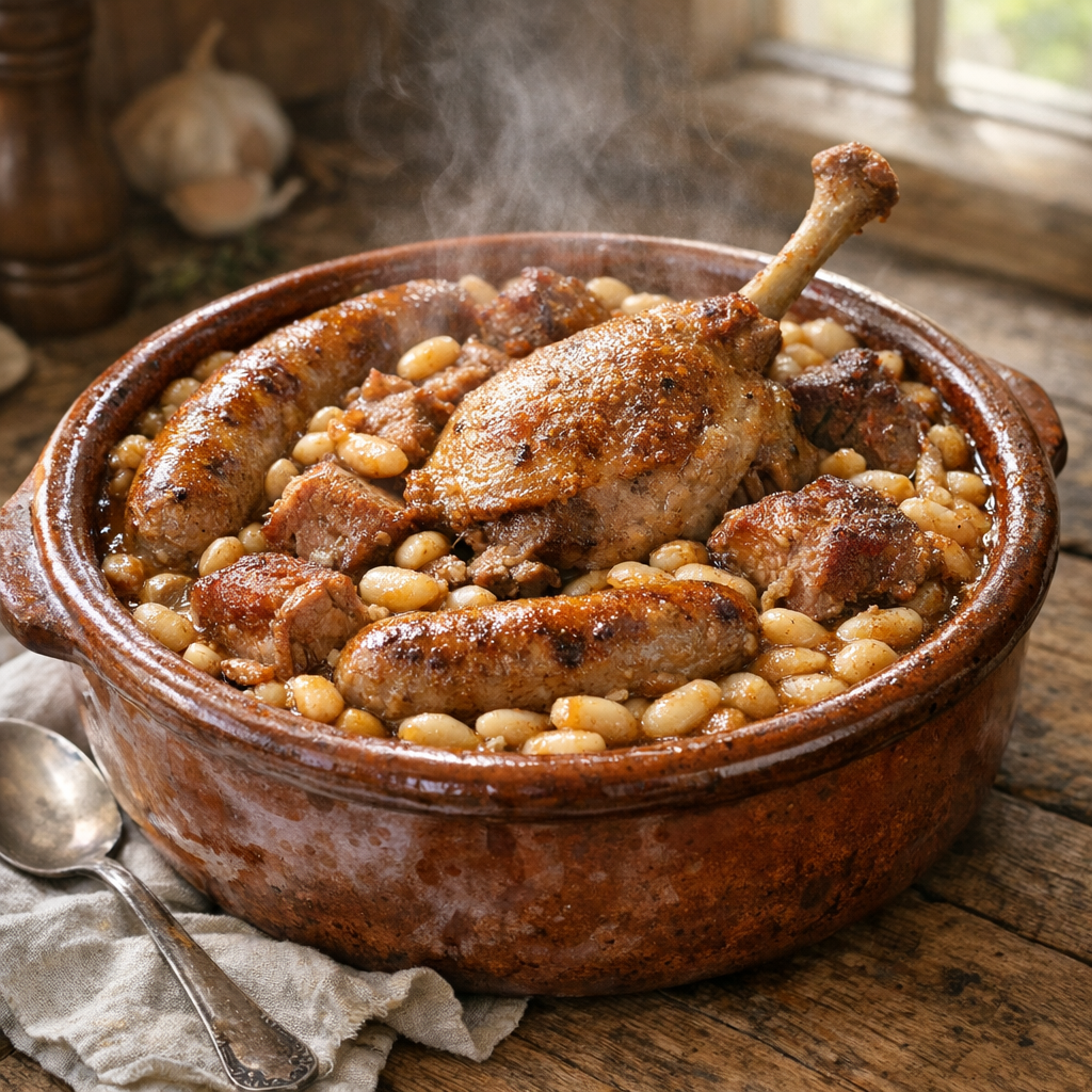 La Recette du Cassoulet traditionnel : haricots, confit et cuisson