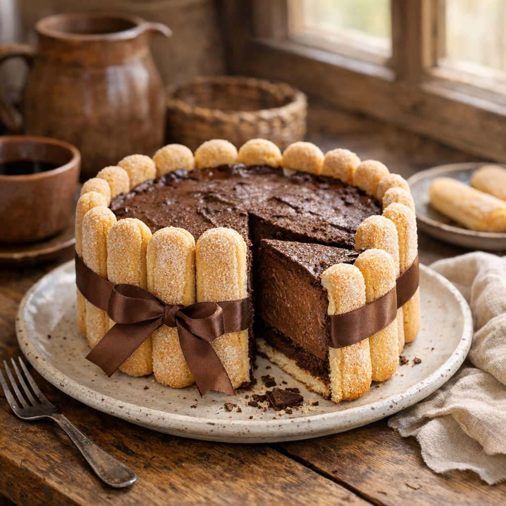 La Recette de Charlotte au Chocolat traditionnelle se fait la veille