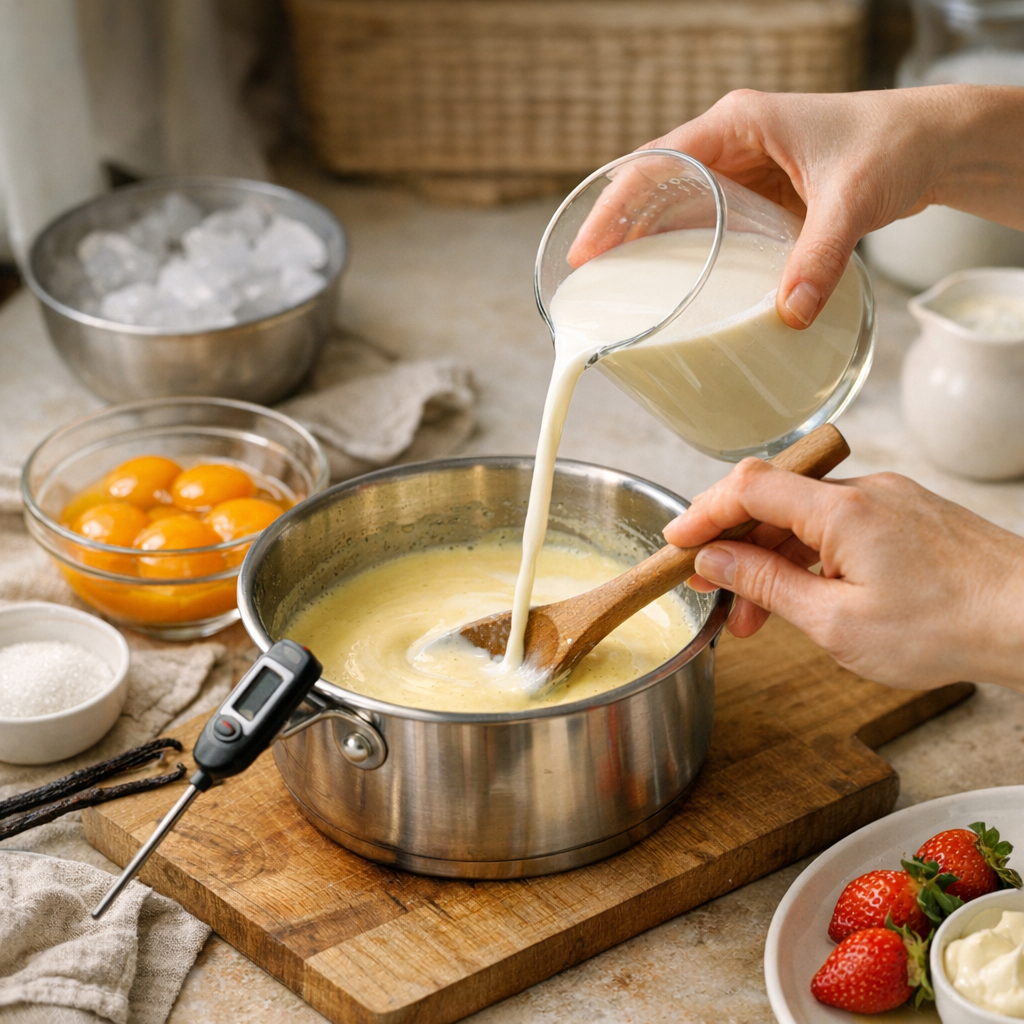 Astuces pour ne pas rater une crème anglaise inratable