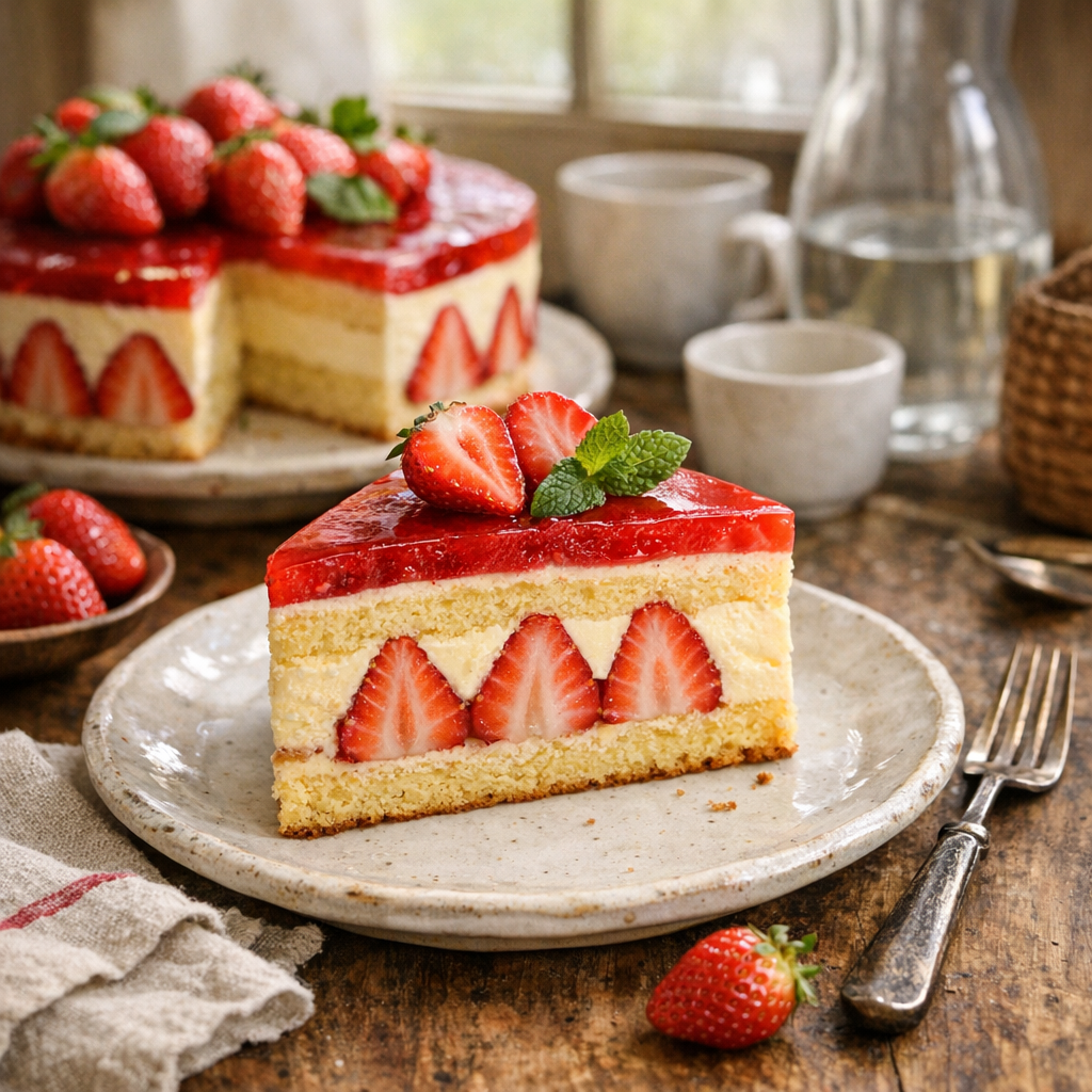 La Recette de Crème mousseline pour Fraisier : facile et stable