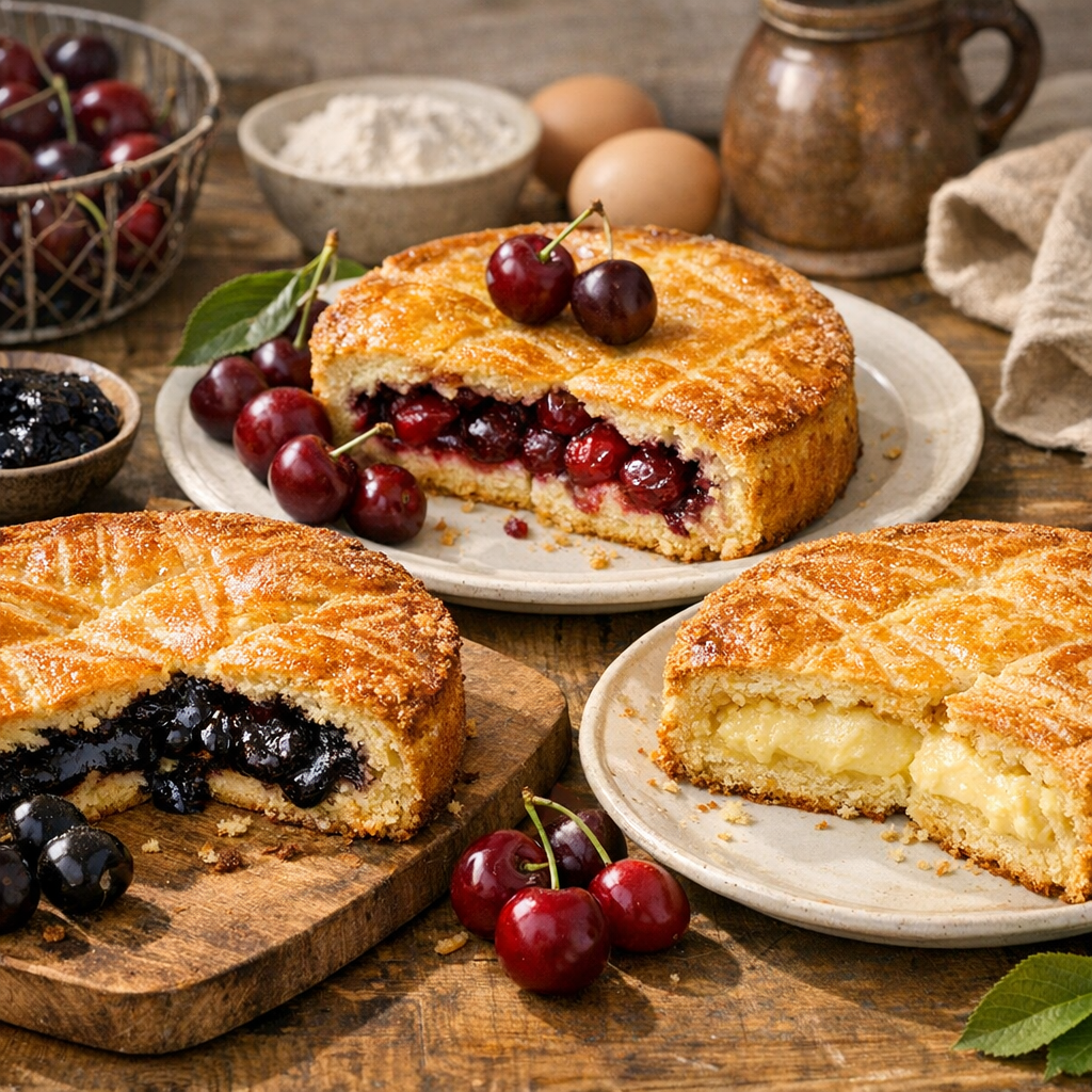 Cerise noire, cerises fraîches ou crème&nbsp;: quel est le vrai gâteau basque&nbsp;?