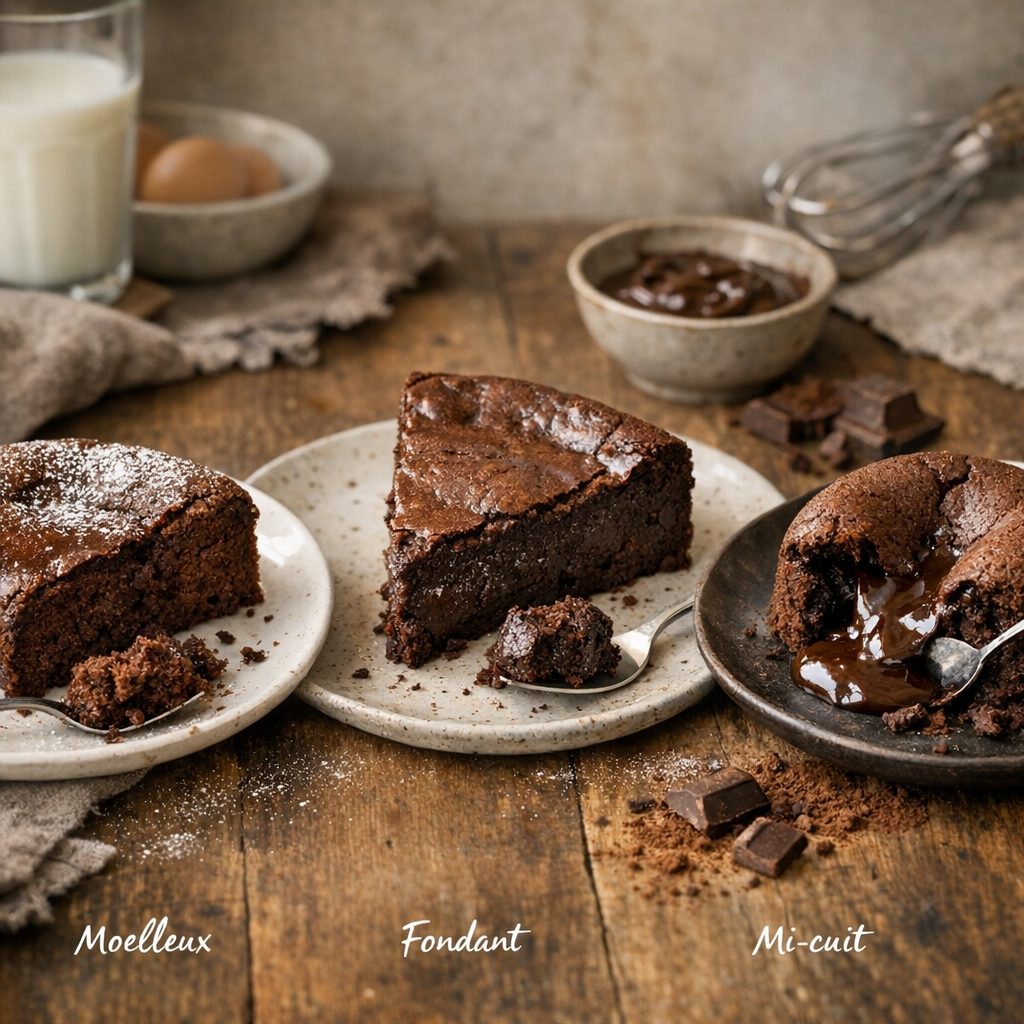 Le meilleur compromis : moelleux, fondant ou mi-cuit ?