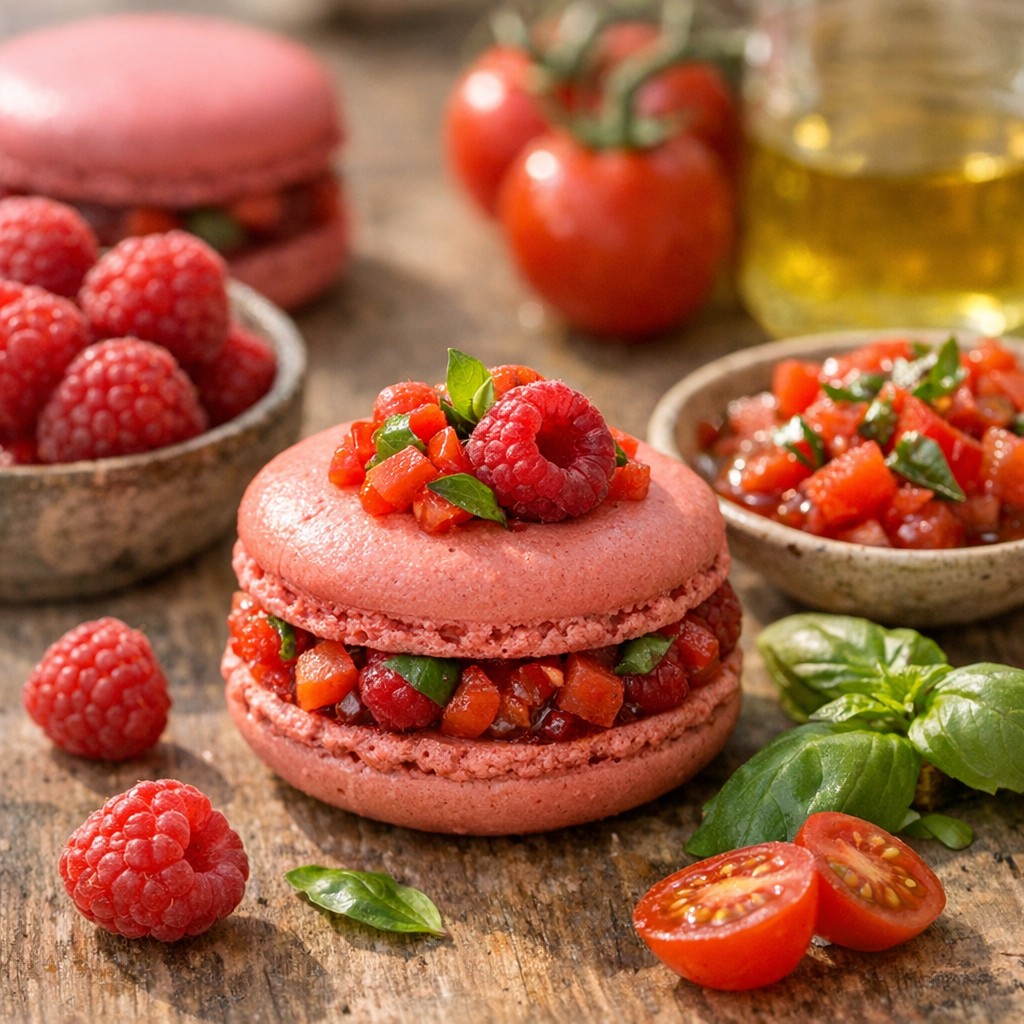 Garniture framboise tomate basilic&nbsp;: l’équilibre sucré-acidulé