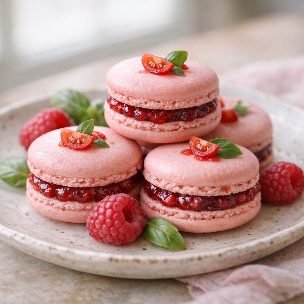 La Recette des Macarons framboise façon Cyril Lignac se réussit