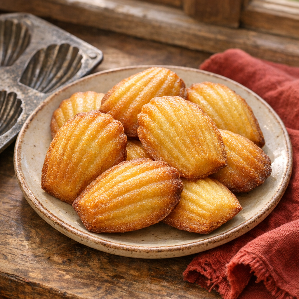 La Recette Madeleine à l'ancienne réussit avec une belle bosse