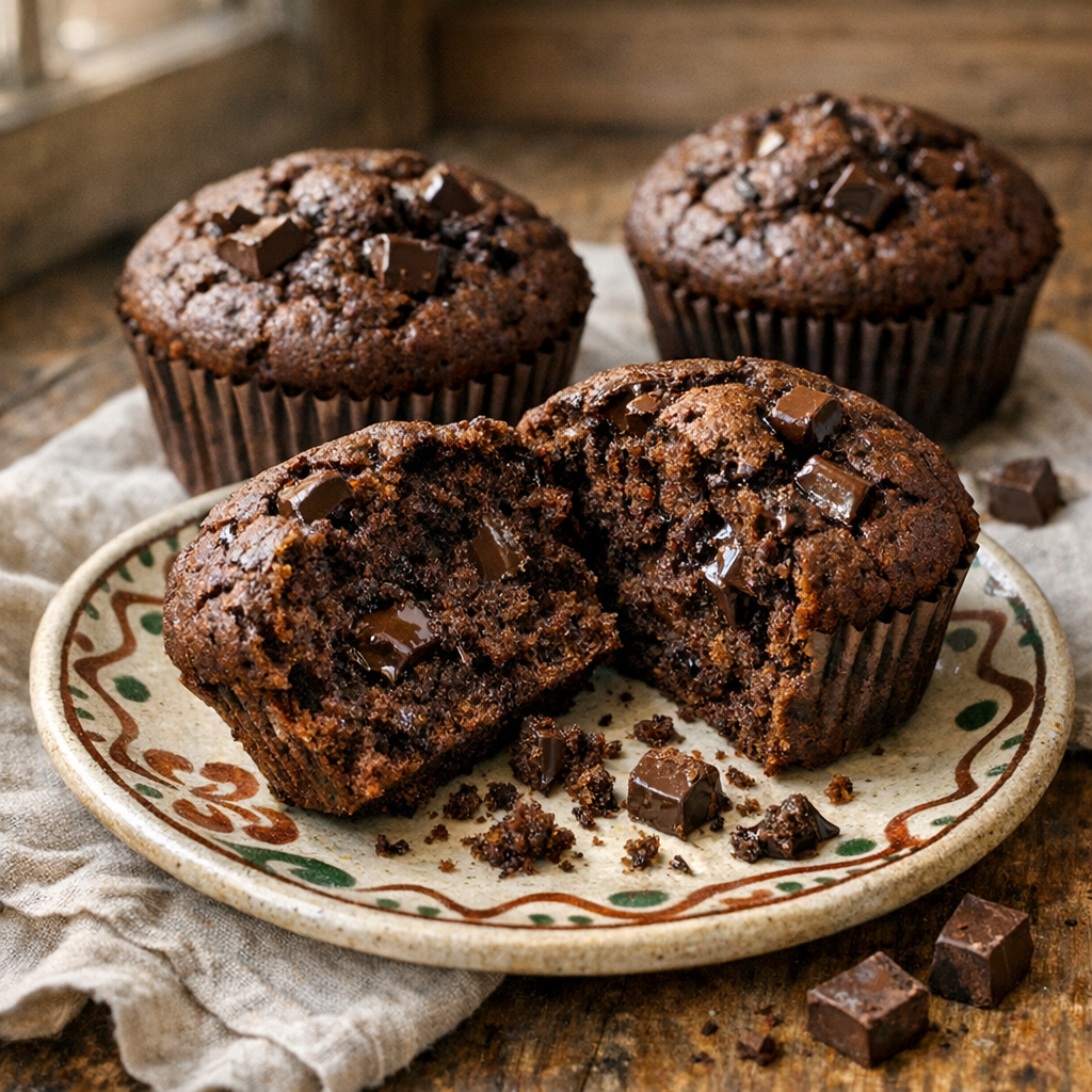 La Recette de muffin au chocolat qui reste vraiment moelleuse