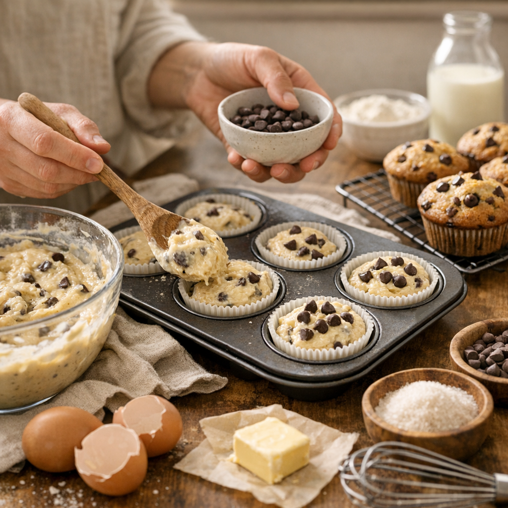 Les gestes qui donnent des muffins bien gonflés et très moelleux
