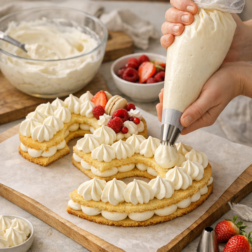Crème mascarpone chantilly&nbsp;: tenue, douille et montage sans affaisser la génoise