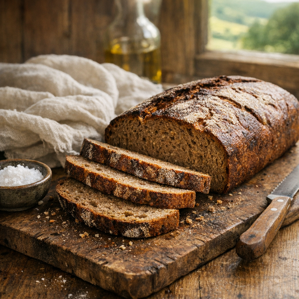 La recette de pain de seigle donne une mie dense et parfumée