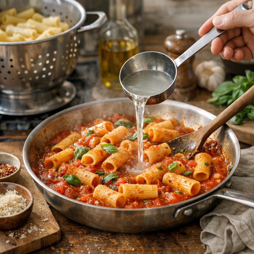 Préparation en 20 minutes&nbsp;: cuisson al dente et liaison à l’eau de cuisson