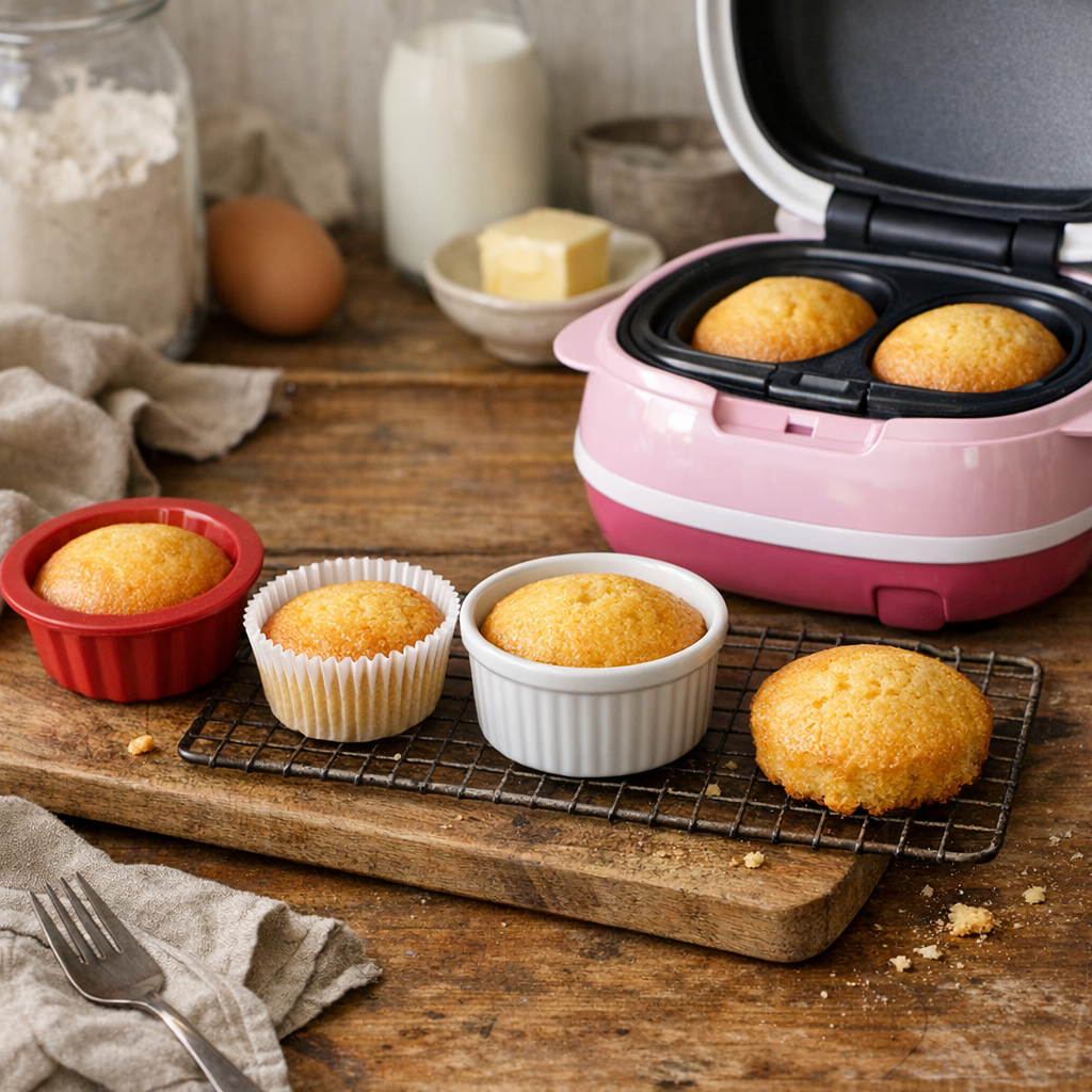 Tests de cuisson&nbsp;: moule silicone, caissette, ramequin, sans moule et Cake Factory