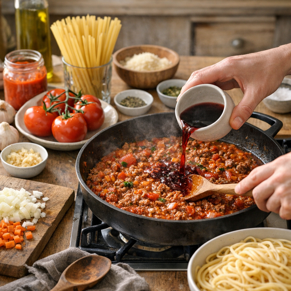 Préparation : comment faire des spaghetti bolognaise maison