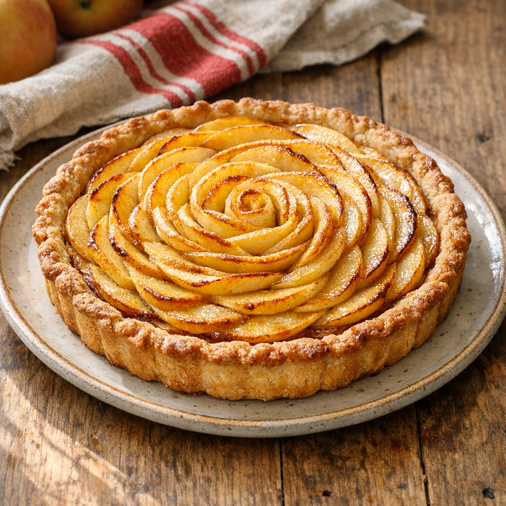 La Recette de Tarte aux pommes facile se réussit en 6 étapes