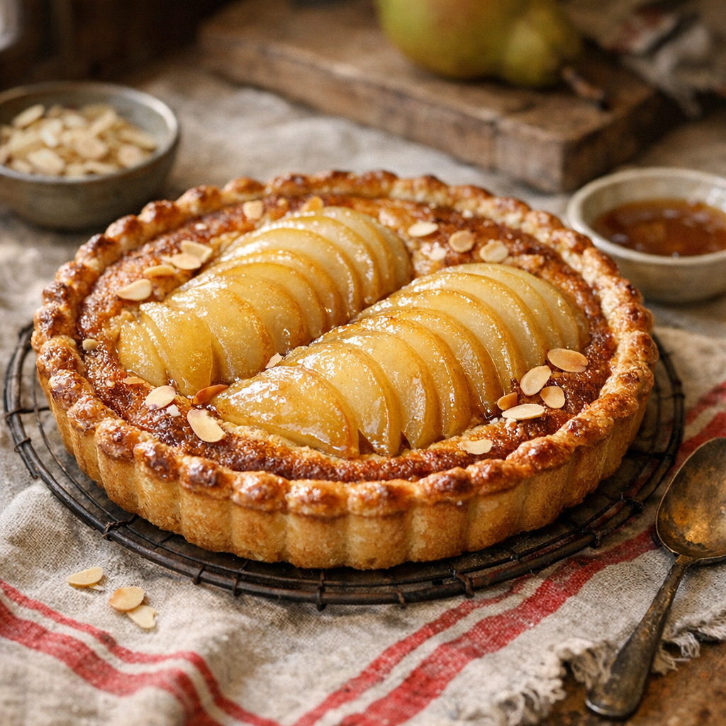 La Tarte Bourdaloue aux poires se réussit en 6 repères