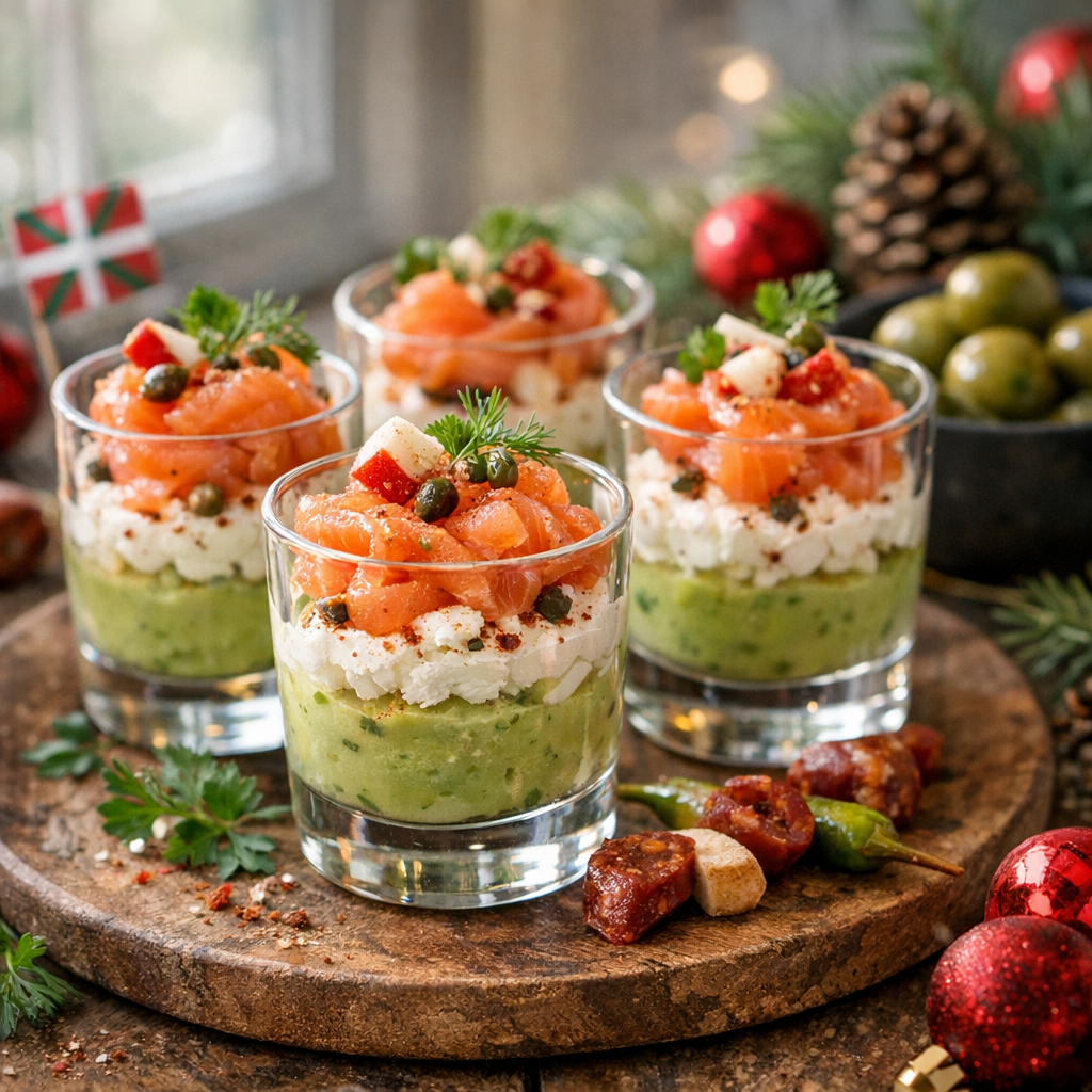 Cette recette de verrine de Noël séduit : saumon, avocat, Espelette