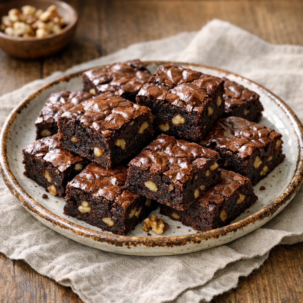 La Recette des Brownies fondants au chocolat se joue à la cuisson