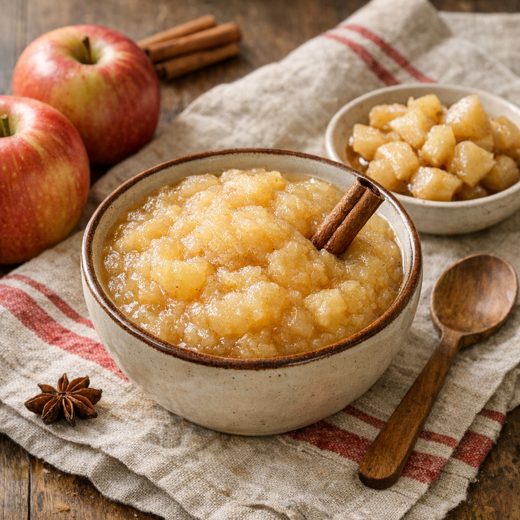 Les recettes de compotes de pommes : faciles, maison et sans sucre