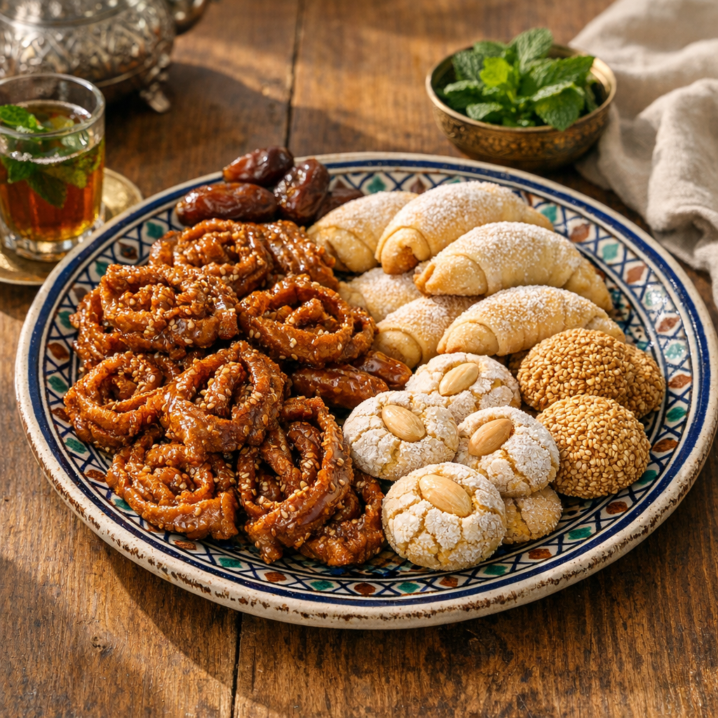 Les recettes de pâtisserie marocaine commencent par la chebakia
