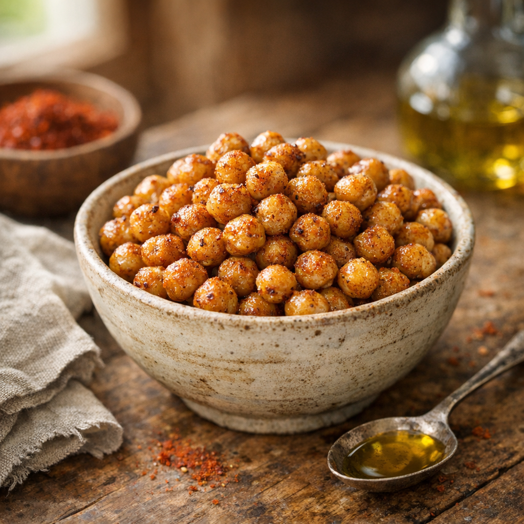 Les recettes de Pois chiches grillés : apéro croustillant au four