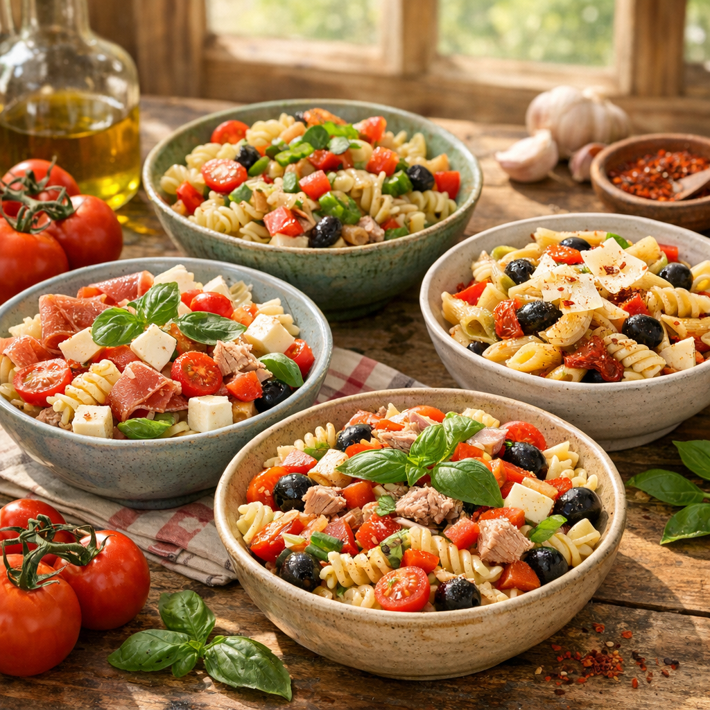 Les recettes de Salades de pâtes : 5 idées rapides et basques