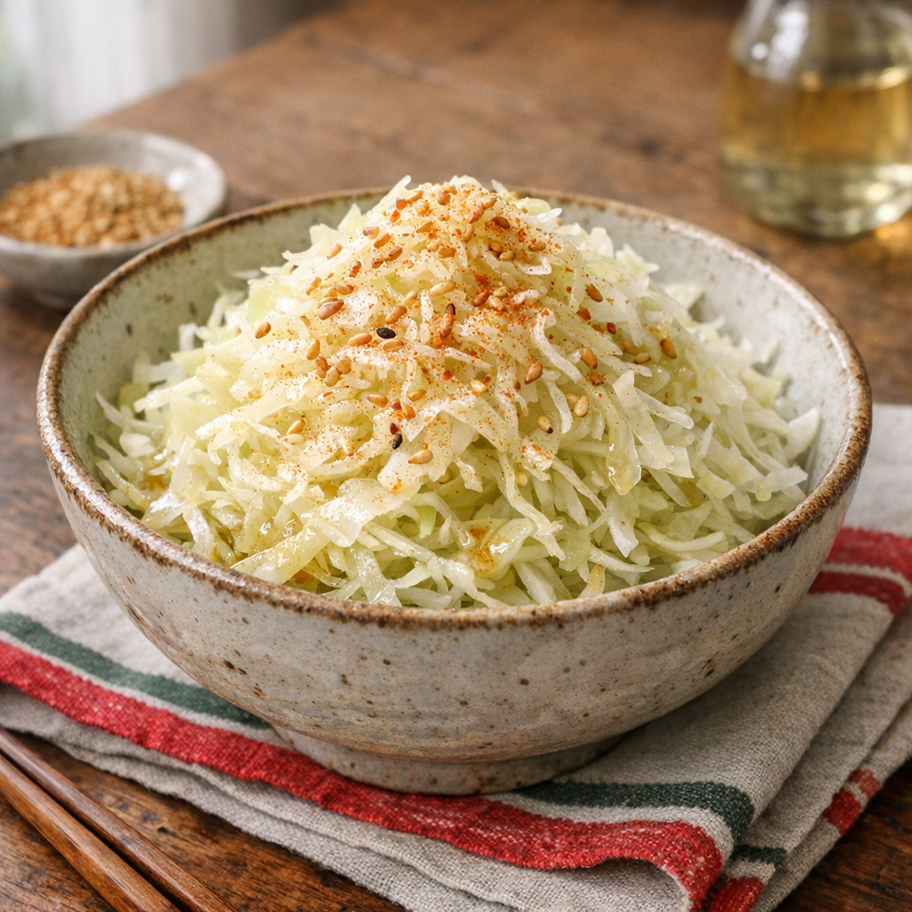 La Salade japonaise au chou retrouve son croquant de restaurant