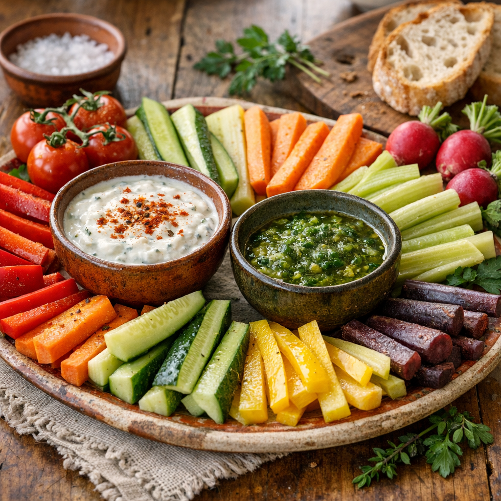 La Sauce pour tremper les légumes crus : 7 idées fraîches