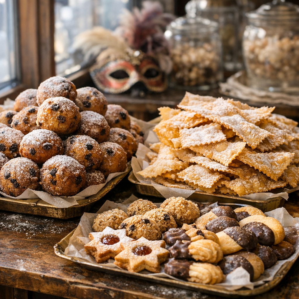La spécialité de Pâtisserie à Venise se goûte au Carnaval