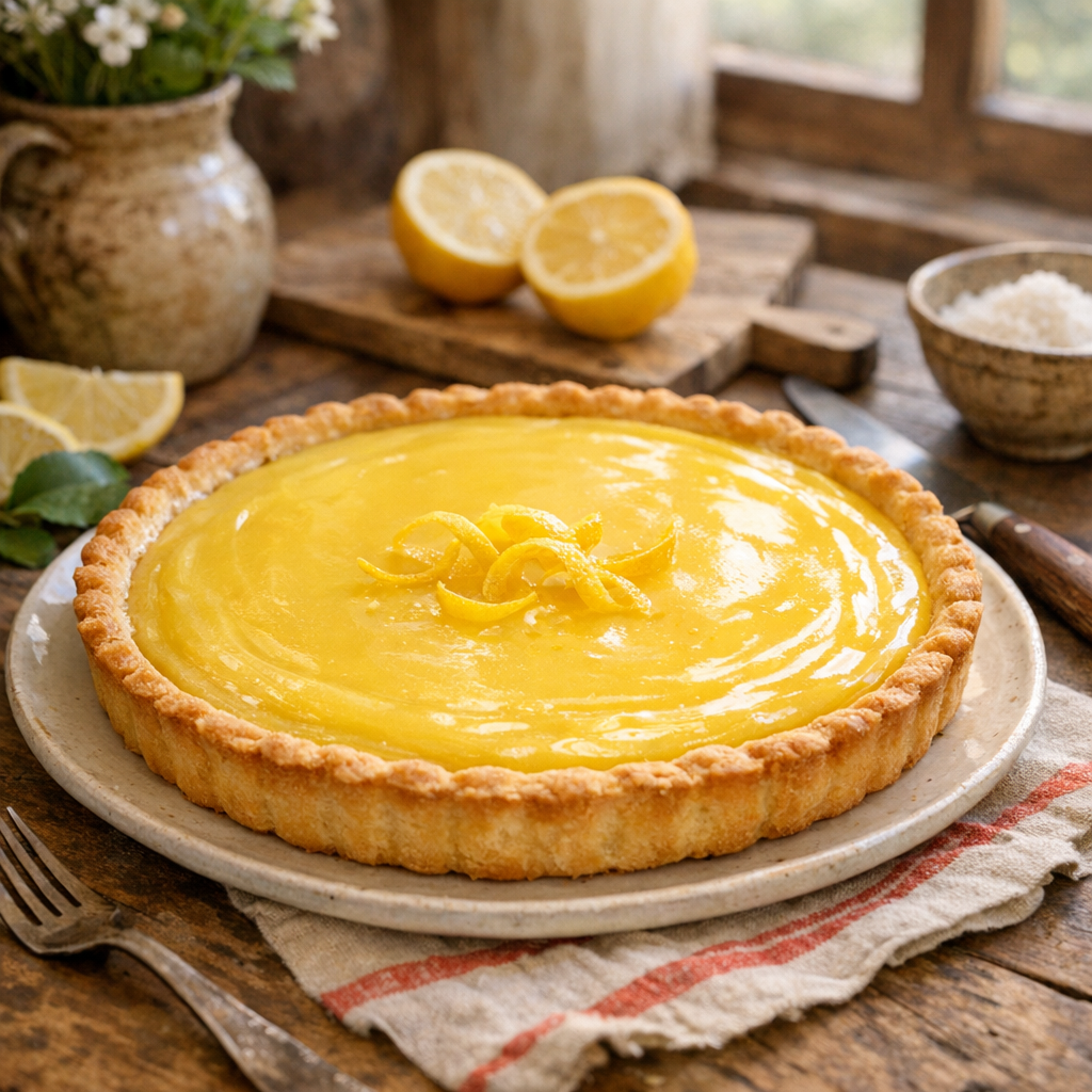 La Tarte au citron sans meringue se réussit facilement