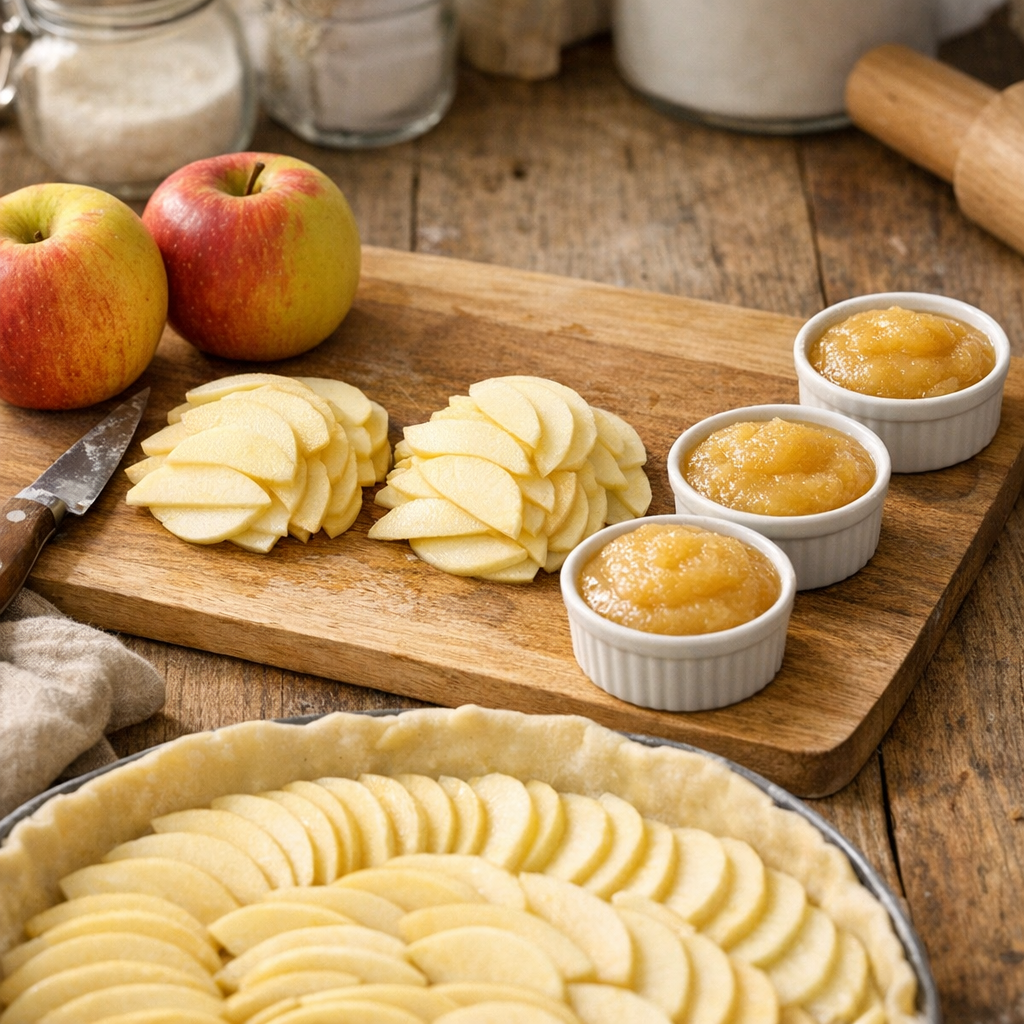 Le test Léonie&nbsp;: 3 pommes, lamelles de 2-3 mm et compote dosée