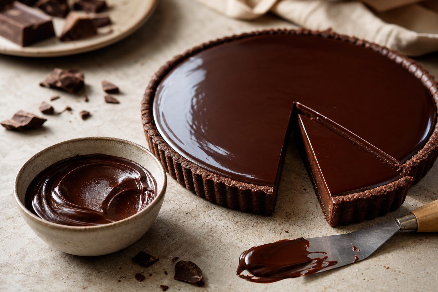 Comment réussir une ganache chocolat lisse, brillante et bien prise
