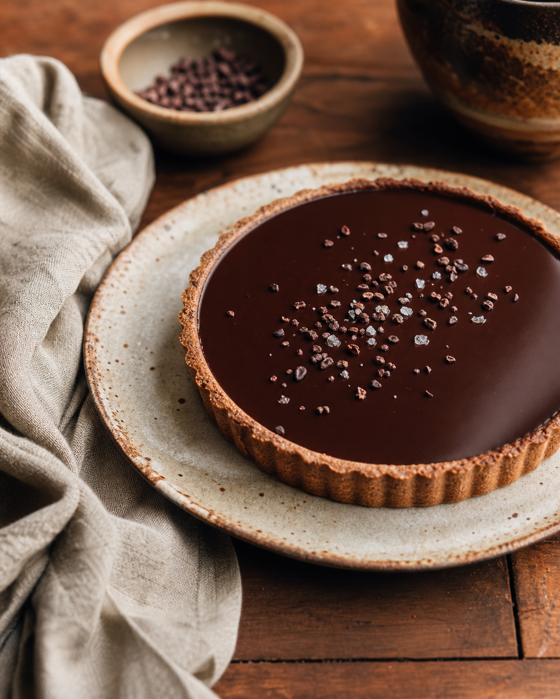 La tarte au chocolat Ganache qui fond sans jamais couler