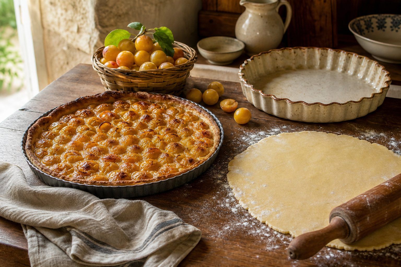 Quelle pâte et quel appareil choisir pour une tarte mirabelle traditionnelle ?