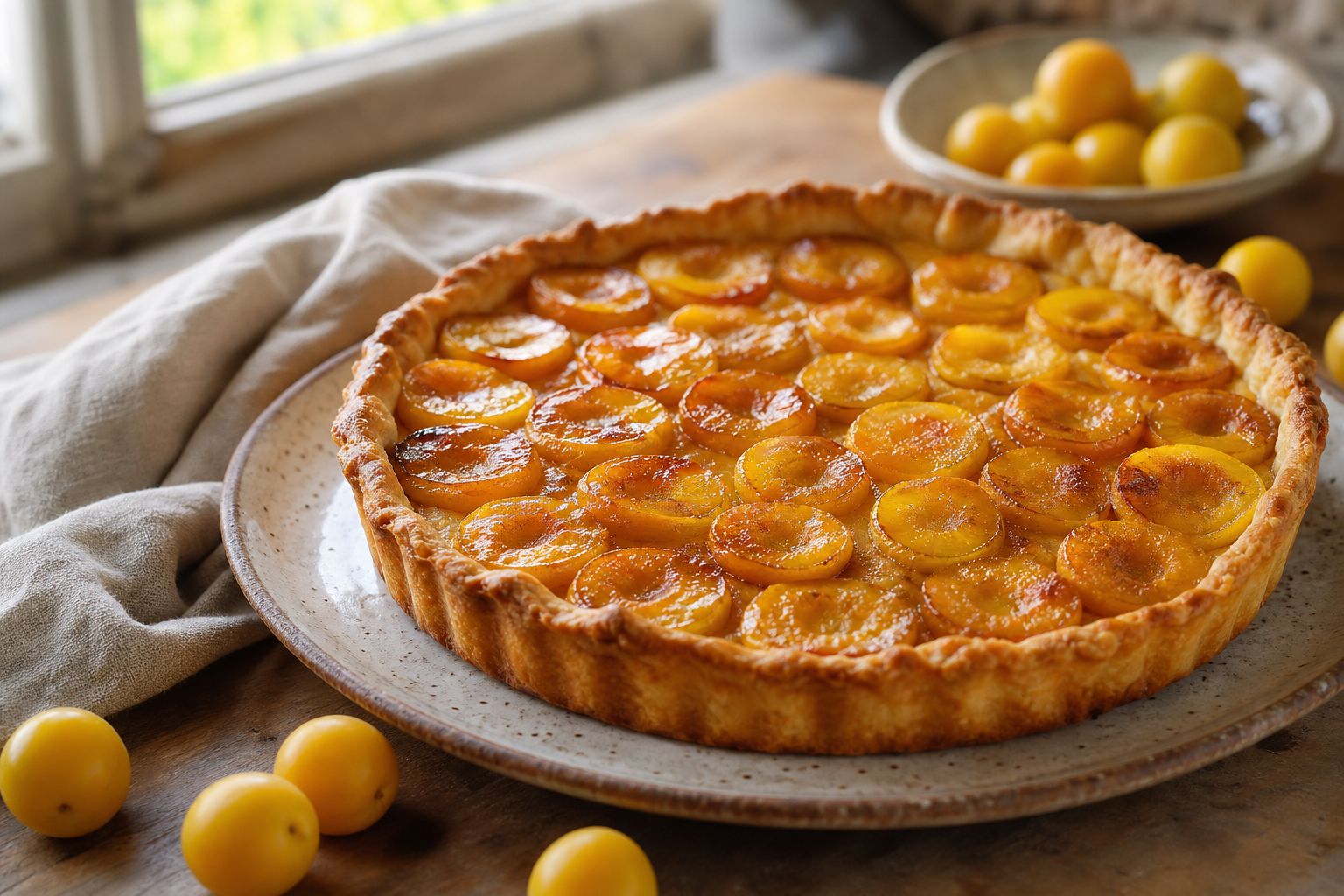 Tarte aux mirabelles de ma Grand-Mère : recette familiale