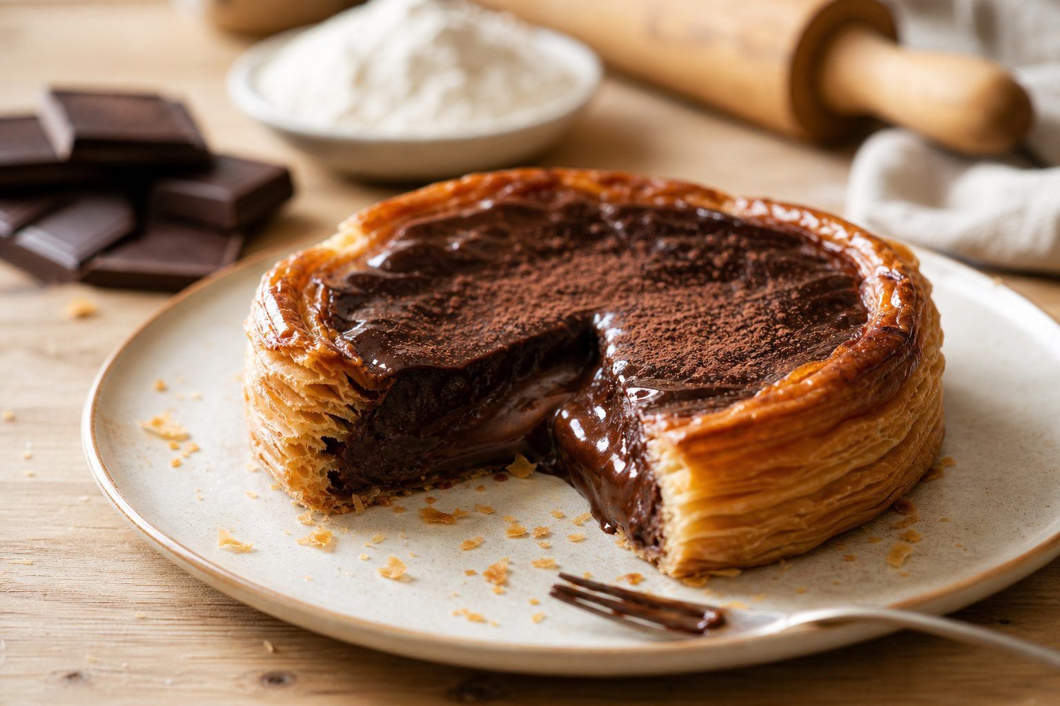 Préparation facile : une pâte croustillante et un cœur fondant