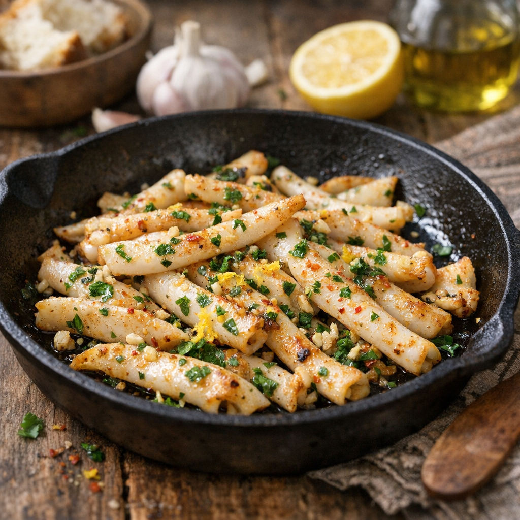 Le temps de cuisson de l’encornet à la poêle : repères tendres