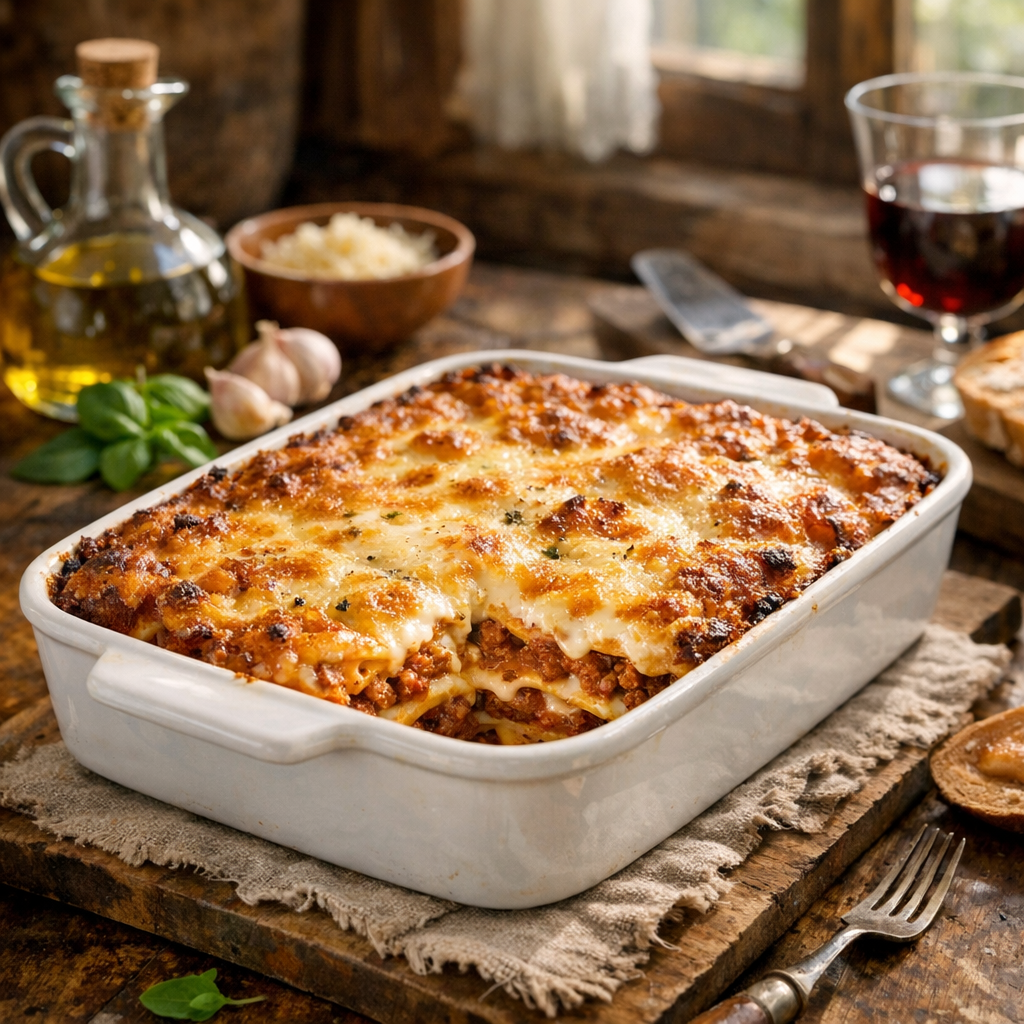 Le temps de cuisson des Lasagnes maison se maîtrise au four