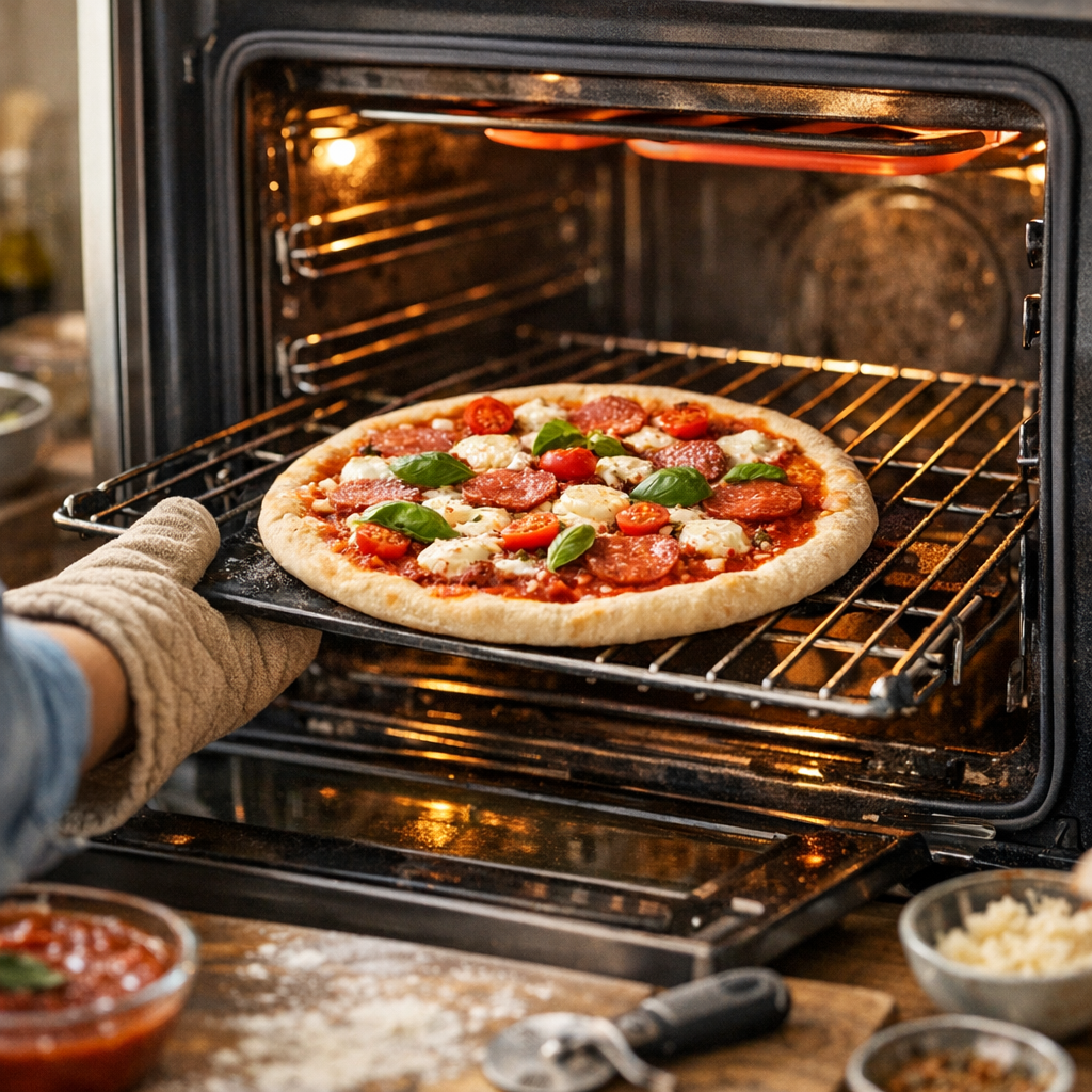 Quelle position de four choisir pour cuire une pizza maison ?