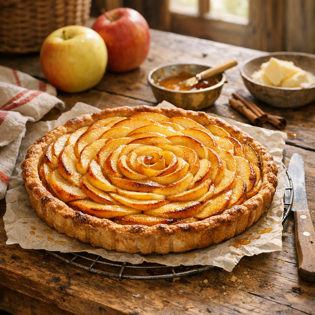 Le temps de cuisson d’une Tarte aux pommes dépend du four
