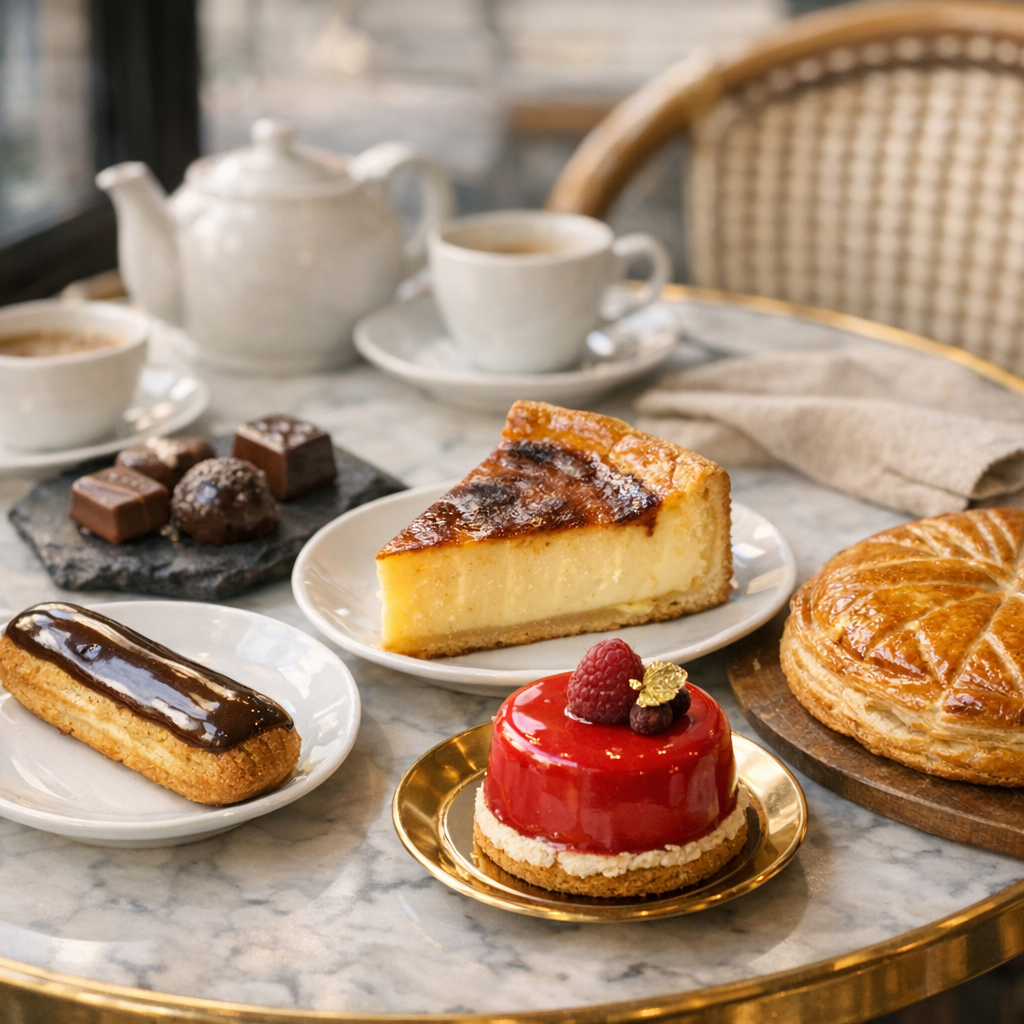 Que goûter dans les pâtisseries parisiennes&nbsp;: éclair, flan, entremets, chocolat ou galette