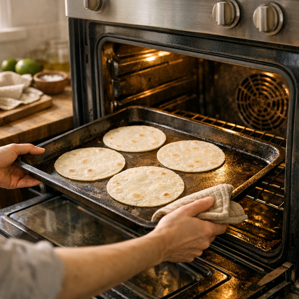 Préparation&nbsp;: cuisson au four sans galettes sèches