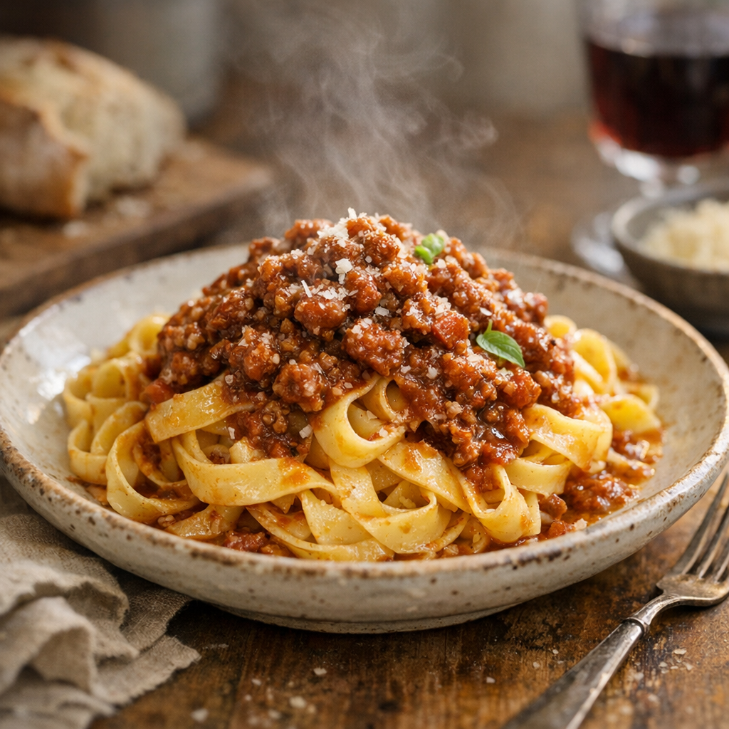 La véritable Sauce Bolognaise italienne se mijote sans hâte