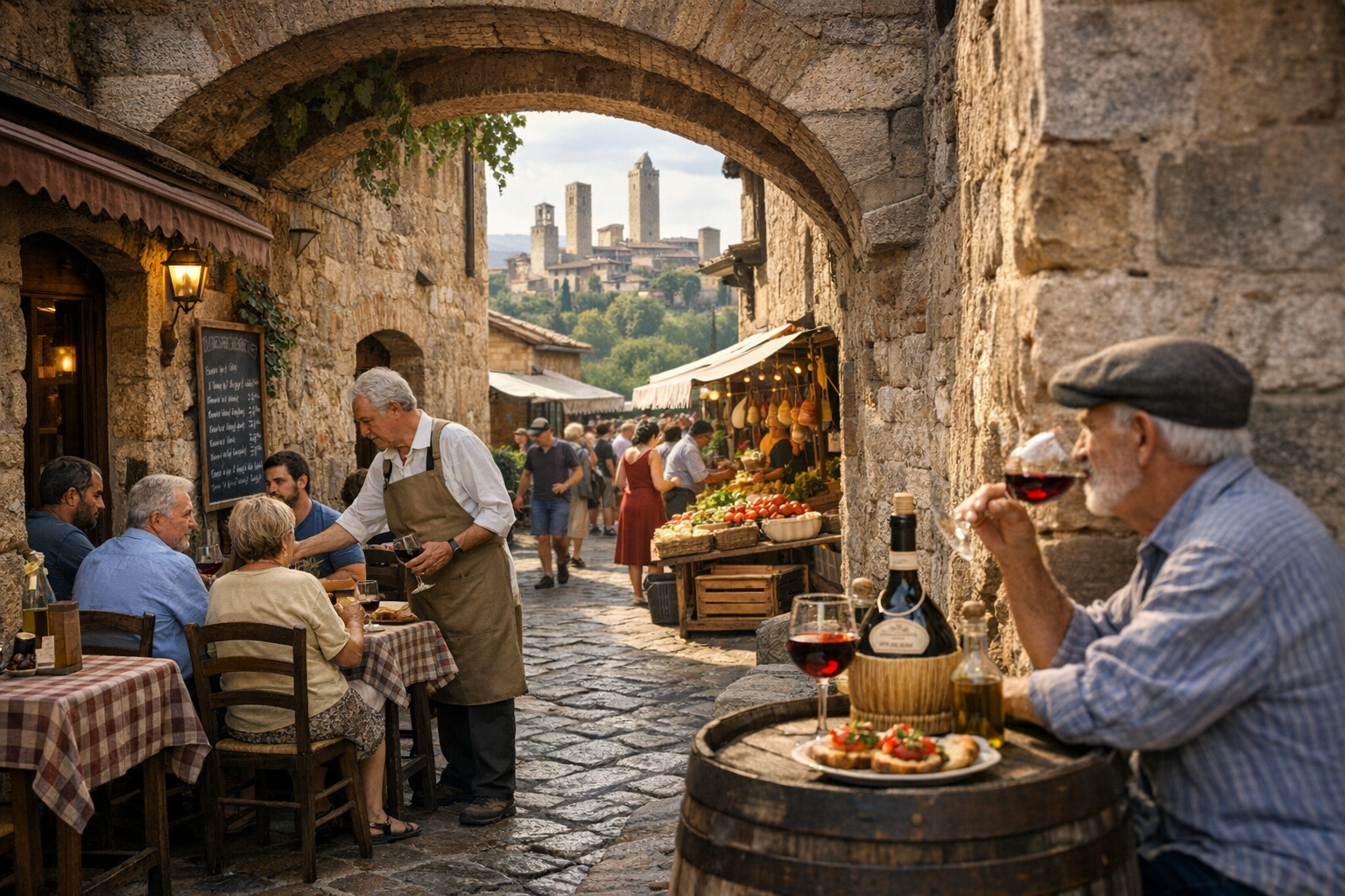 Toscane gourmande : la route des trattorias